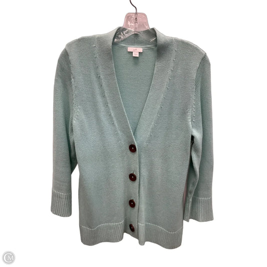 Cardigan By J. Jill In Teal, Size: S