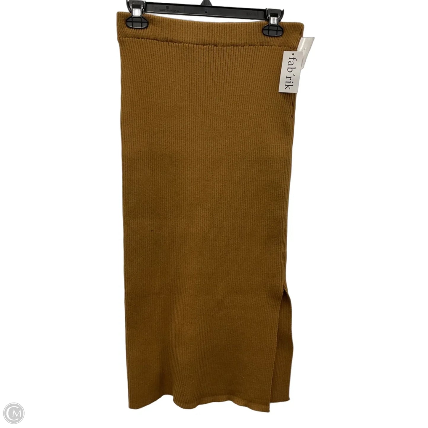 Skirt Midi By Fabrik In Brown, Size: M