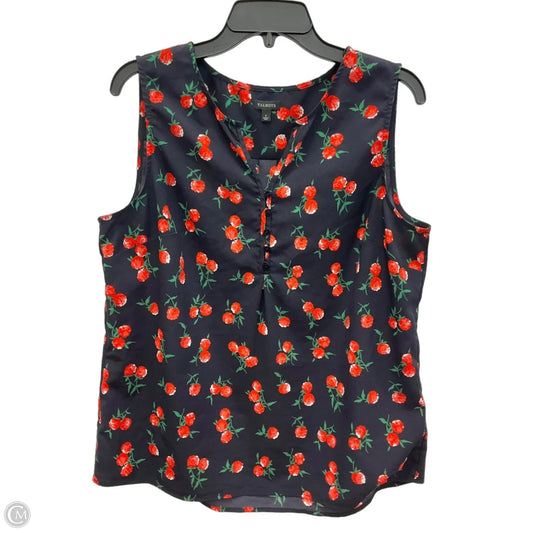 Top Sleeveless By Talbots In Red, Size: L