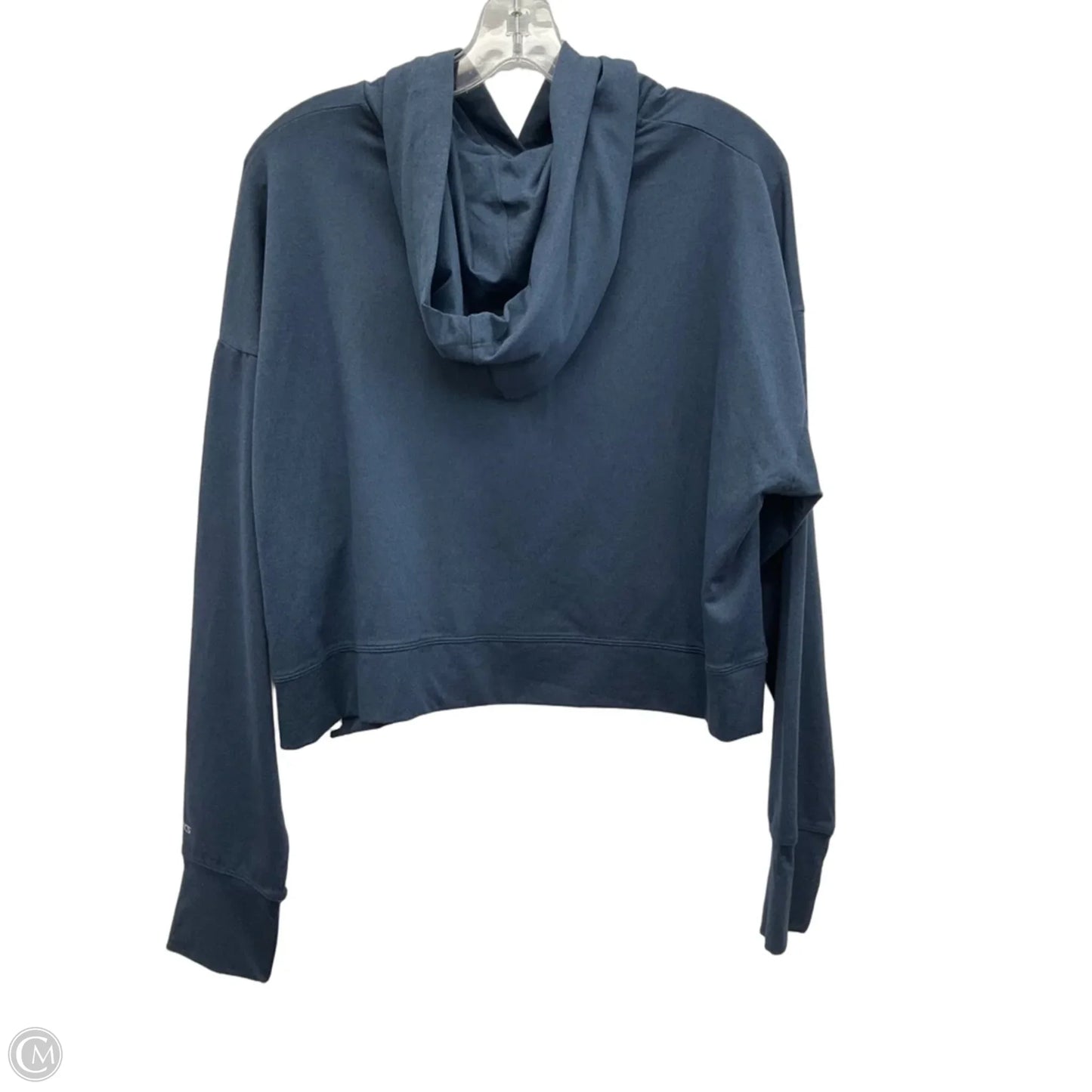 Athletic Top Long Sleeve Hoodie By Fabletics In Navy, Size: S
