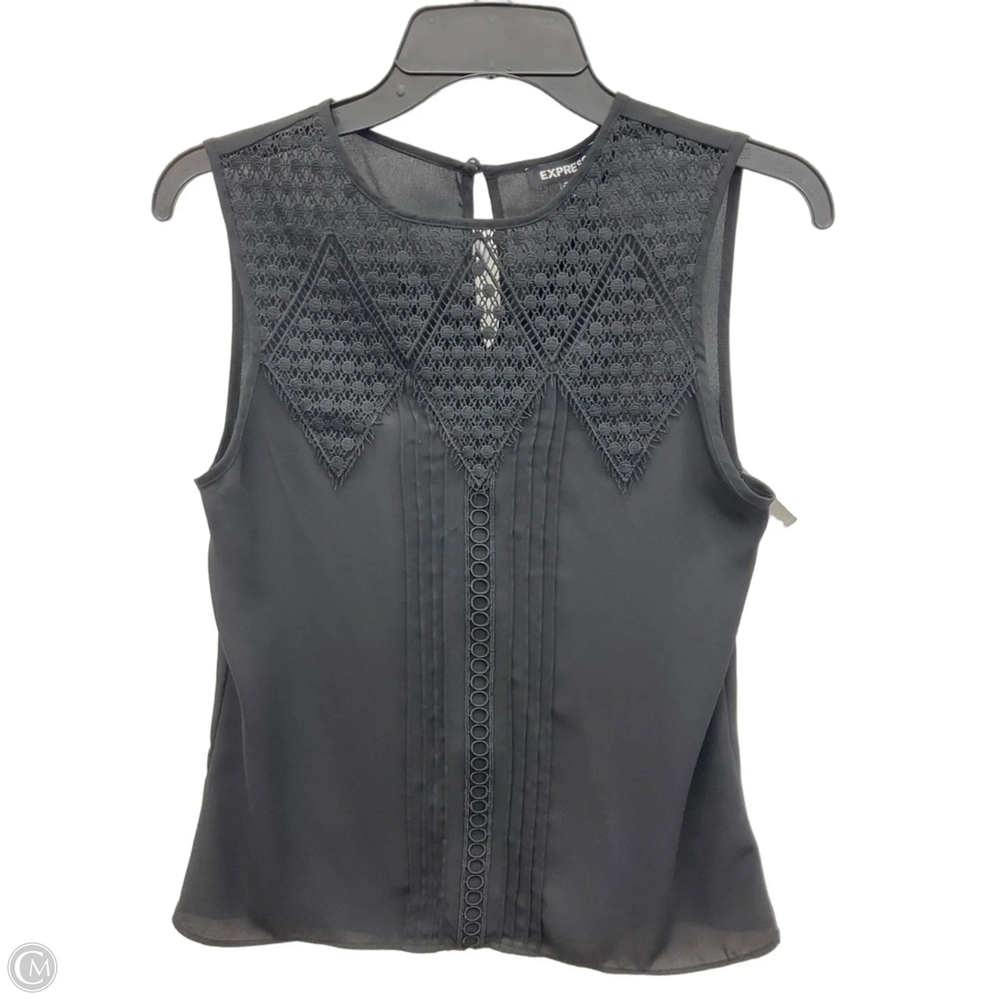 Top Sleeveless By Express In Black, Size: Xs