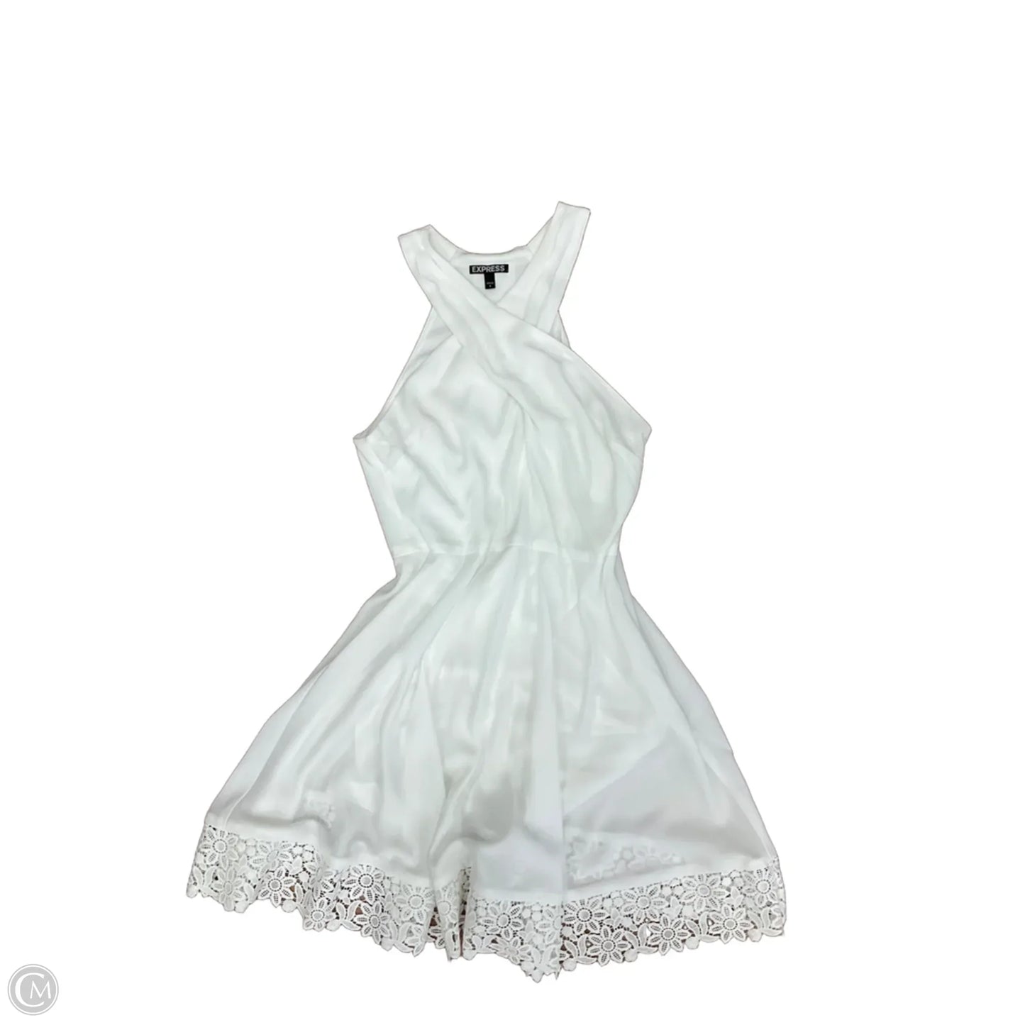 Dress Casual Short By Express In White, Size: 8