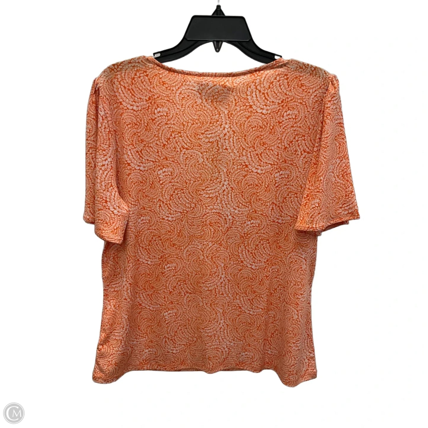 Top Short Sleeve By Michael By Michael Kors In Orange, Size: L