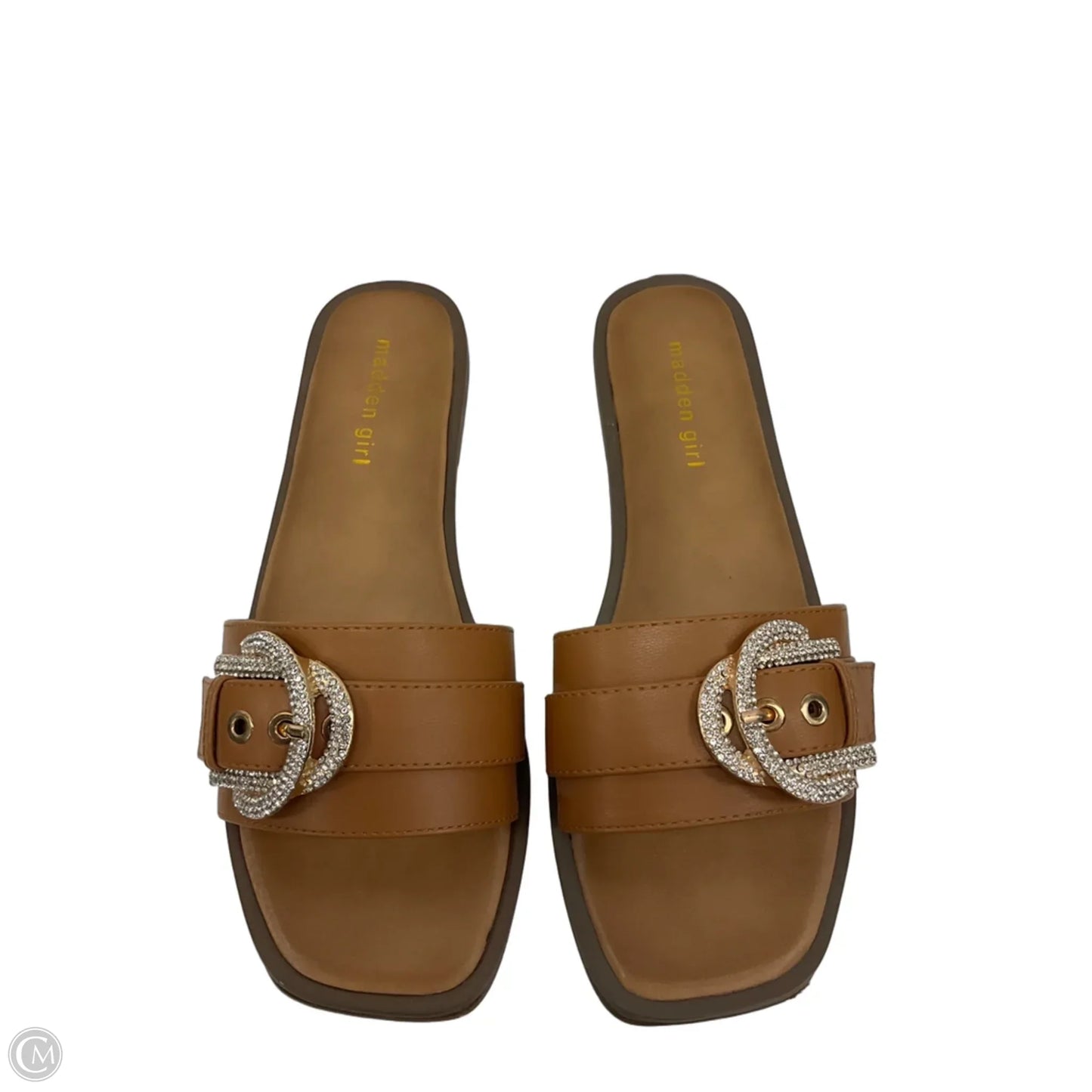 Sandals Flats By Madden Girl In Brown, Size: 9
