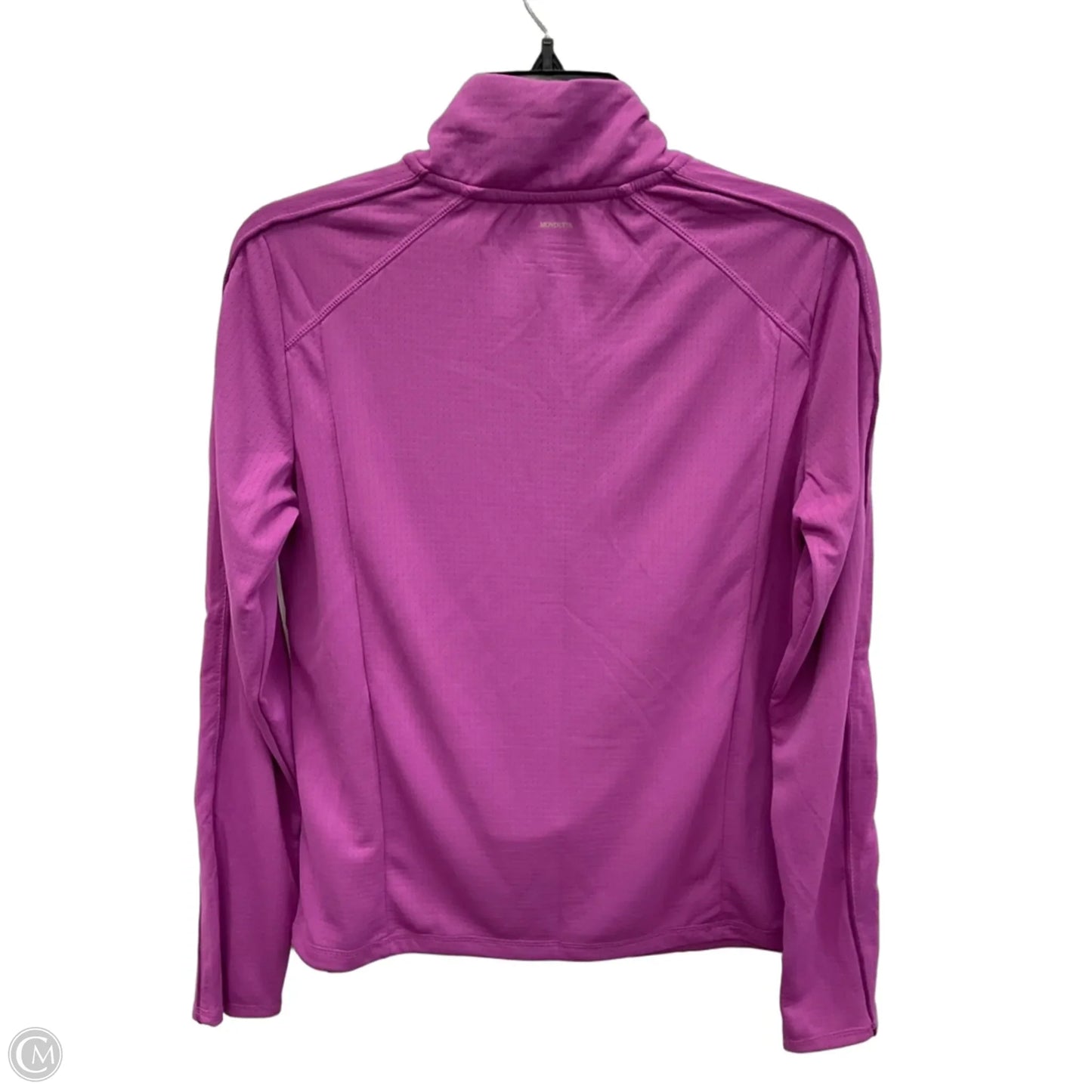 Athletic Top Long Sleeve Collar By Mondetta In Purple, Size: M