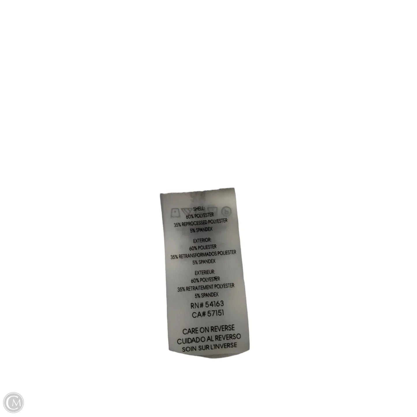 Top Sleeveless By Calvin Klein In Plaid Pattern, Size: L