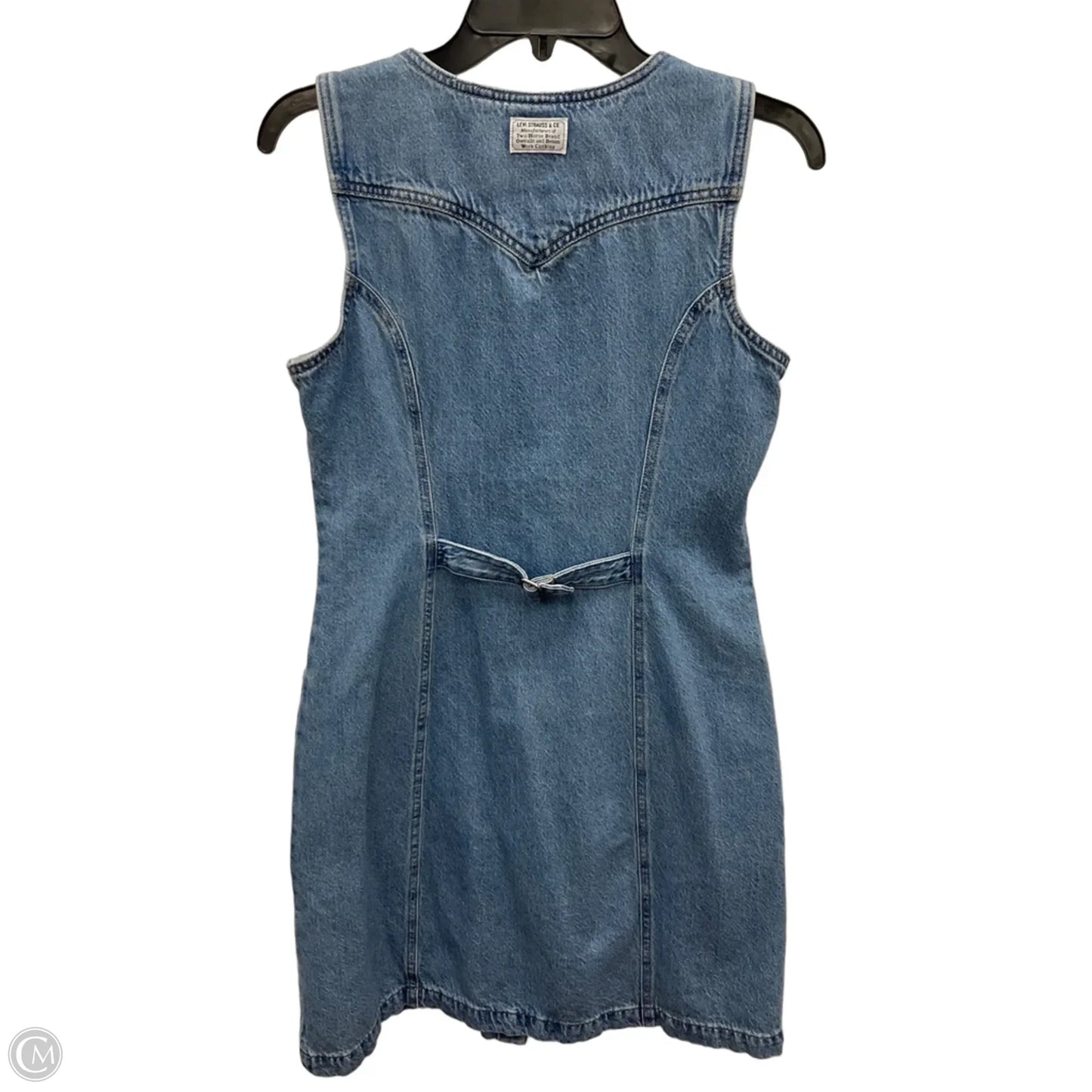 Dress Casual Short By Levis In Blue Denim, Size: M