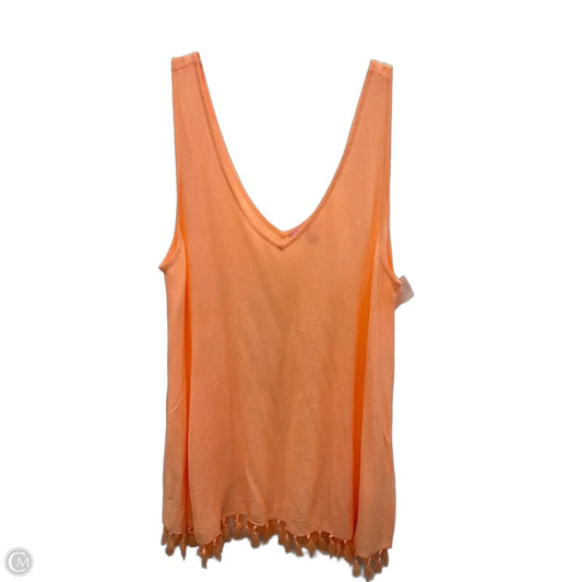 Top Sleeveless By Lilly Pulitzer In Orange, Size: Xl