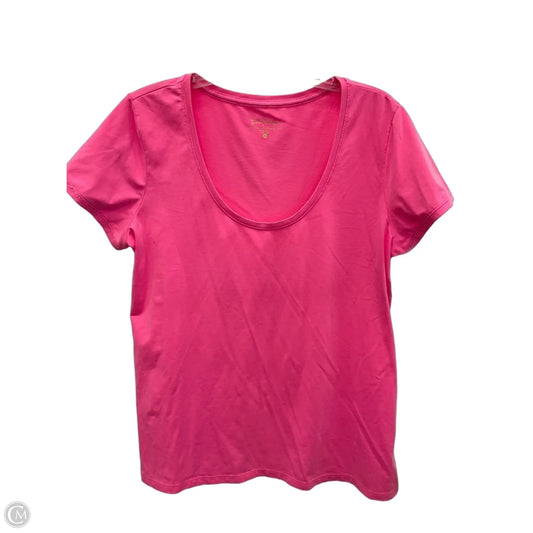 Top Short Sleeve By Lilly Pulitzer In Pink, Size: Xl