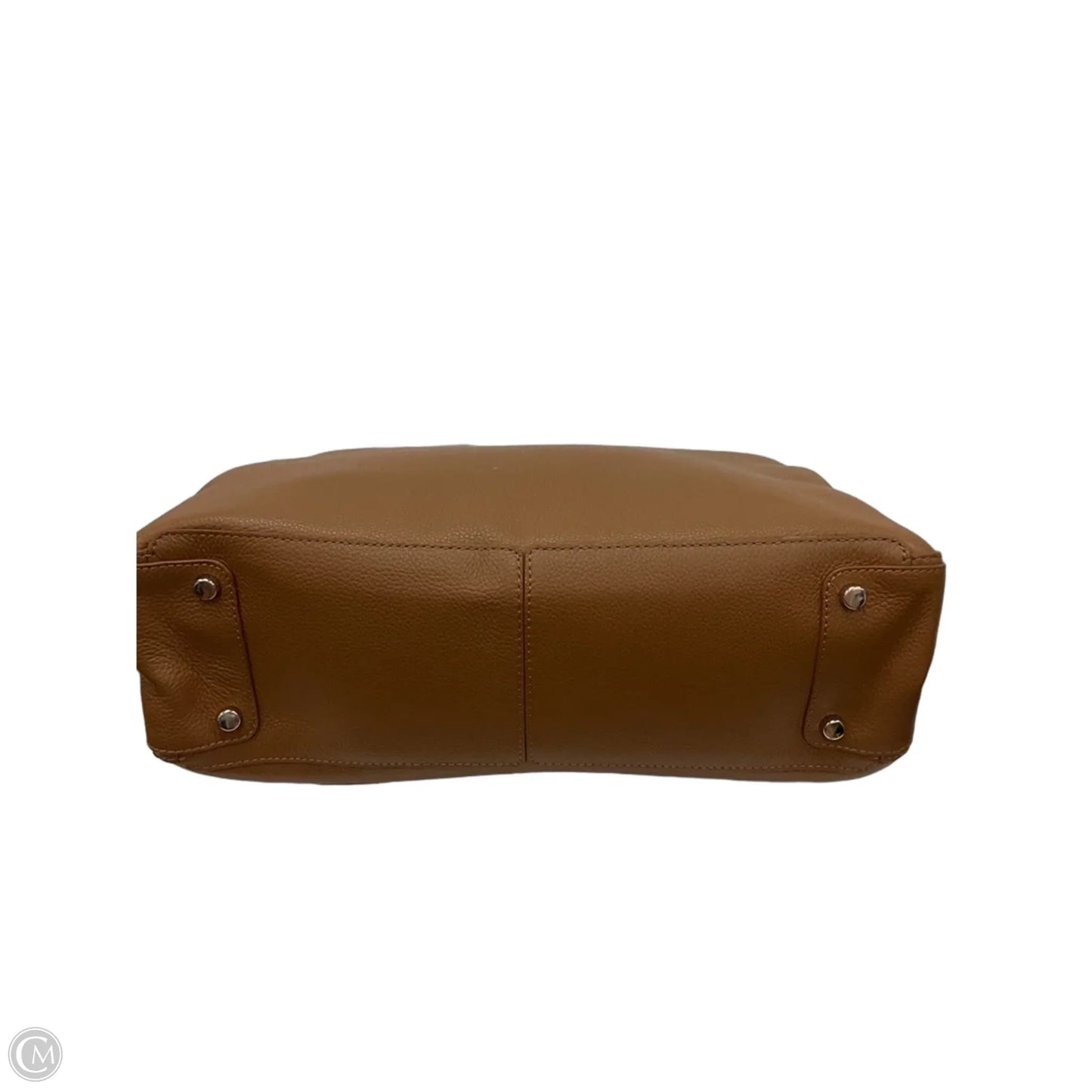 Handbag Leather By Quince, Size: Large