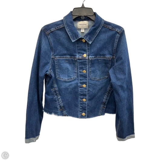 Jacket Denim By Industry In Blue Denim, Size: L