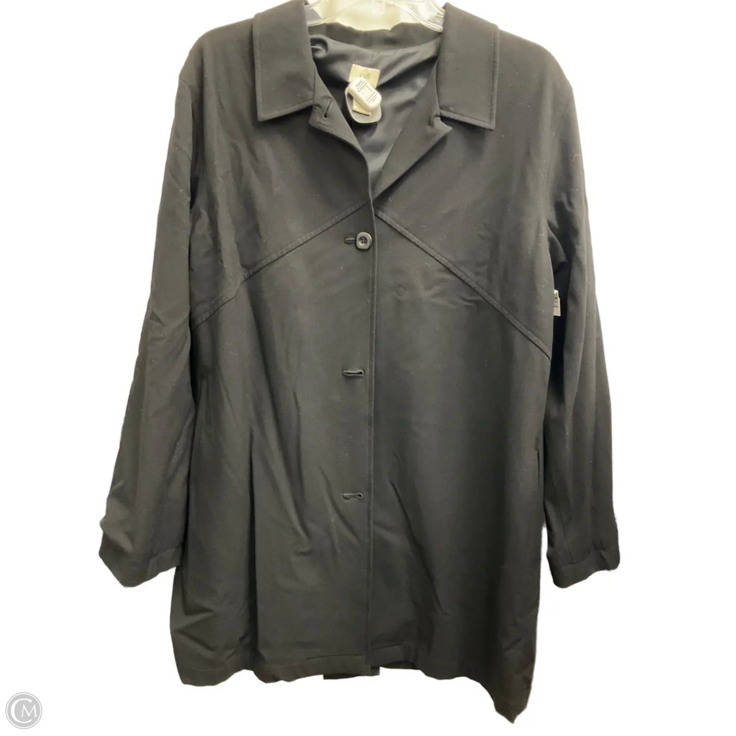 Coat Peacoat By J. Jill In Black, Size: Xl