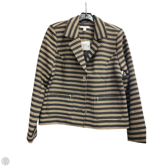 Blazer By Isaac Mizrahi Live Qvc In Striped Pattern, Size: L