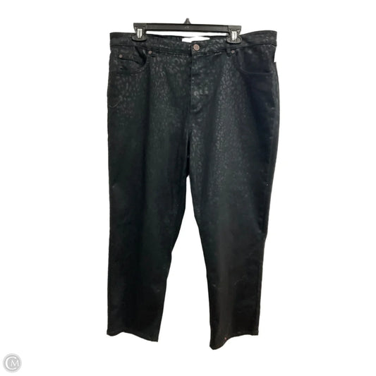 Jeans Skinny By Soft Surroundings In Animal Print, Size: 18