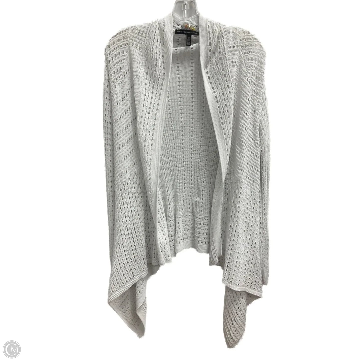 Cardigan By White House Black Market In White, Size: Xs