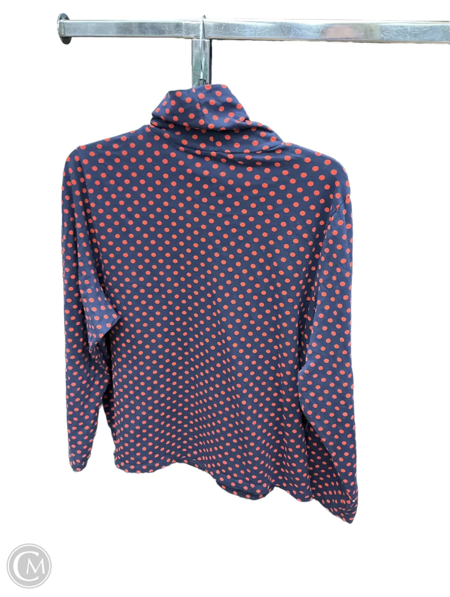 Top Long Sleeve By J. Crew In Polkadot Pattern, Size: 3x
