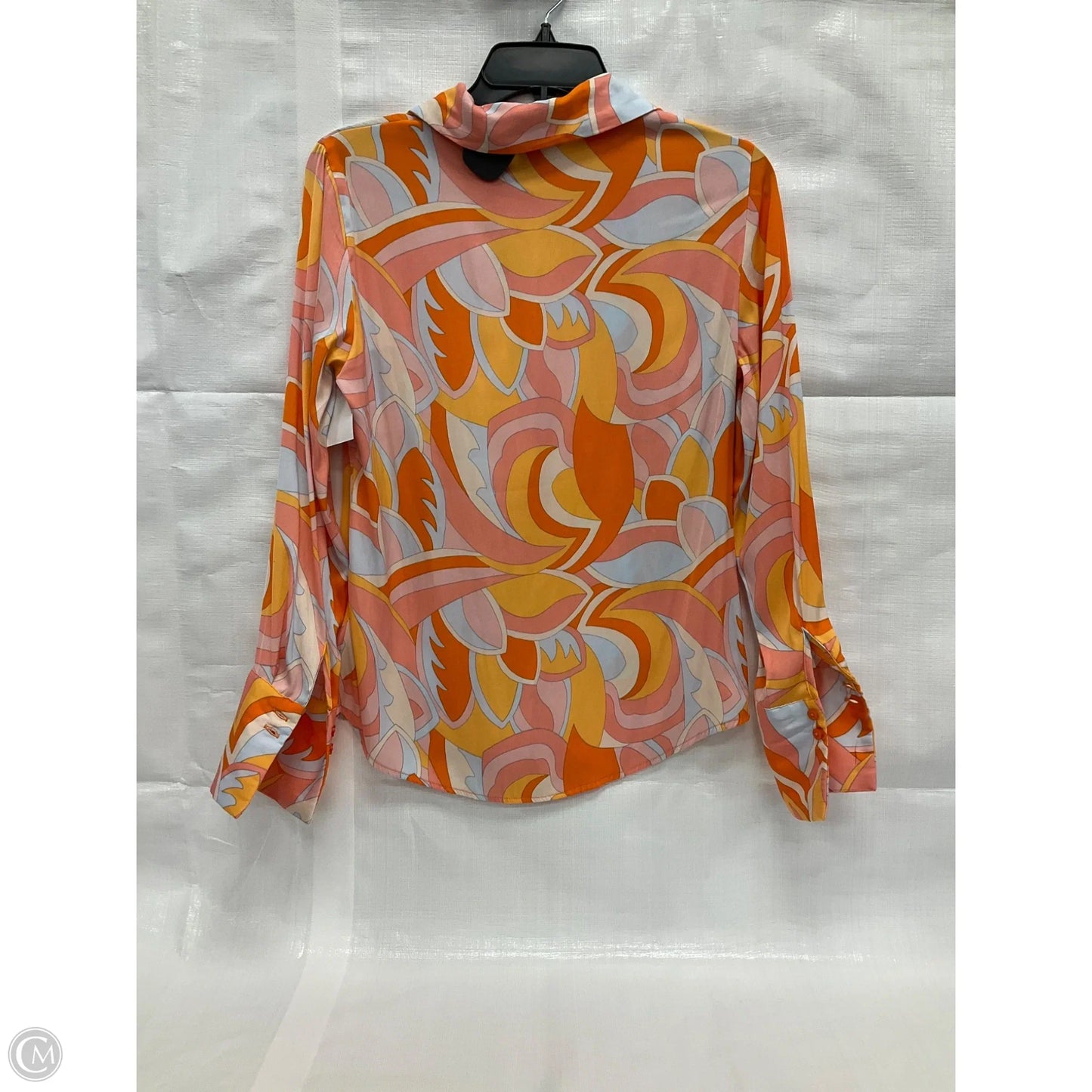 Blouse Long Sleeve By Rachel Zoe In Multi-colored, Size: Xs