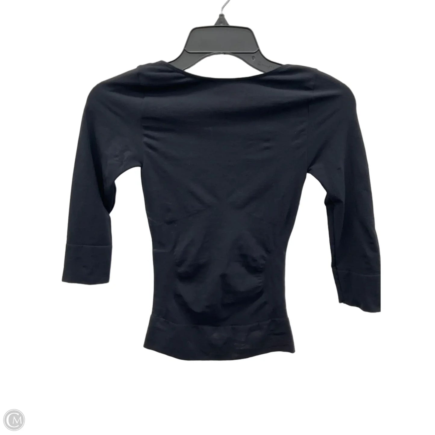 Top 3/4 Sleeve By Spanx In Black, Size: S