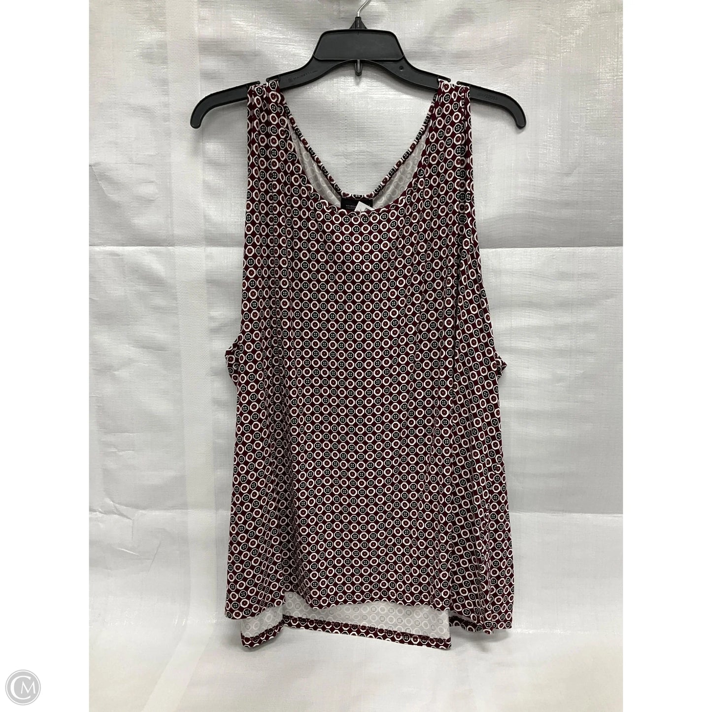 Top Sleeveless By J. Jill In Maroon, Size: 4x