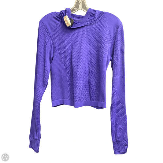 Athletic Top Long Sleeve Hoodie By Athleta In Purple, Size: S