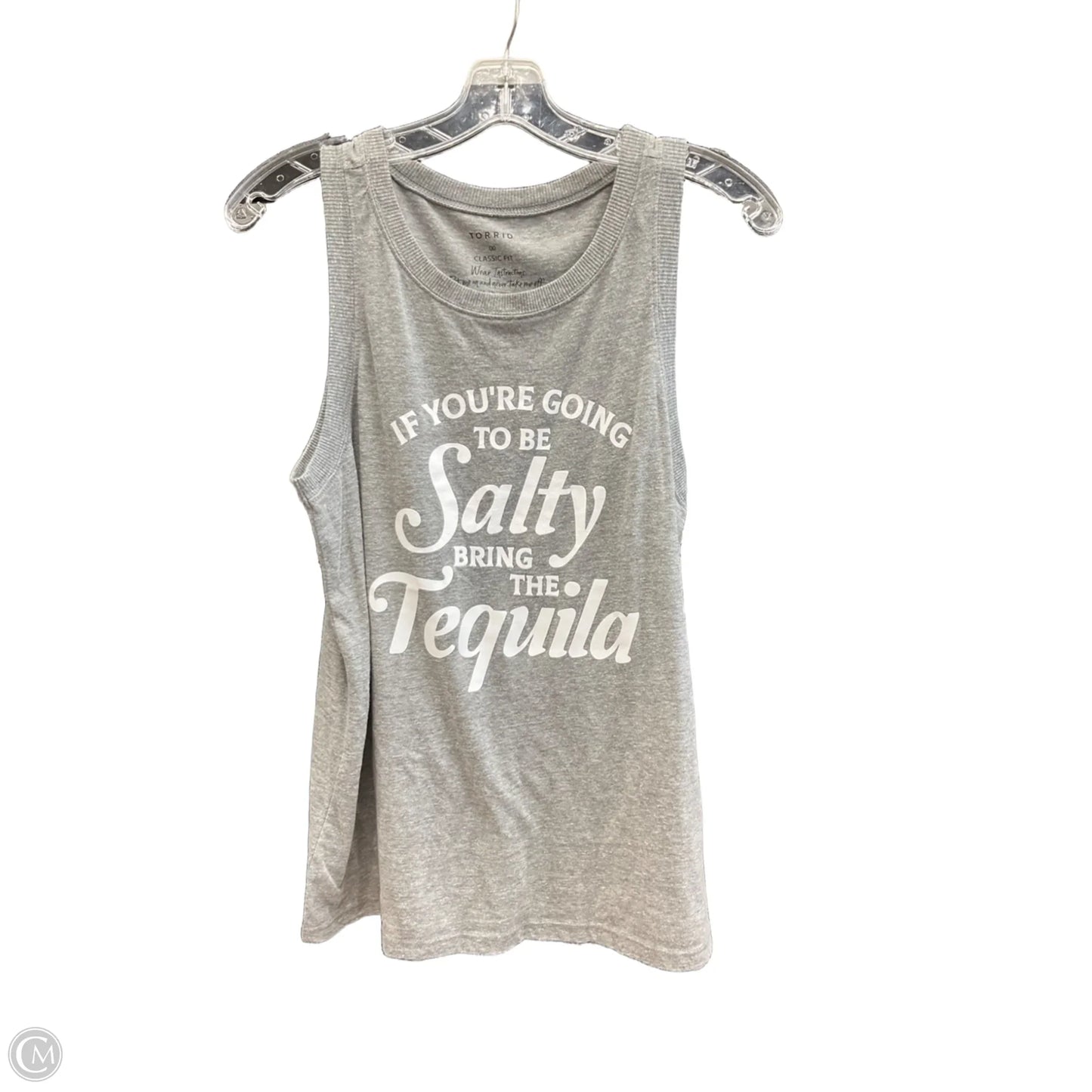 Top Sleeveless By Torrid In Grey, Size: M