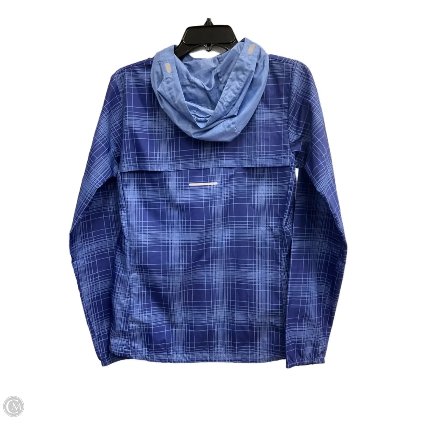 Athletic Jacket By Nike In Blue, Size: S