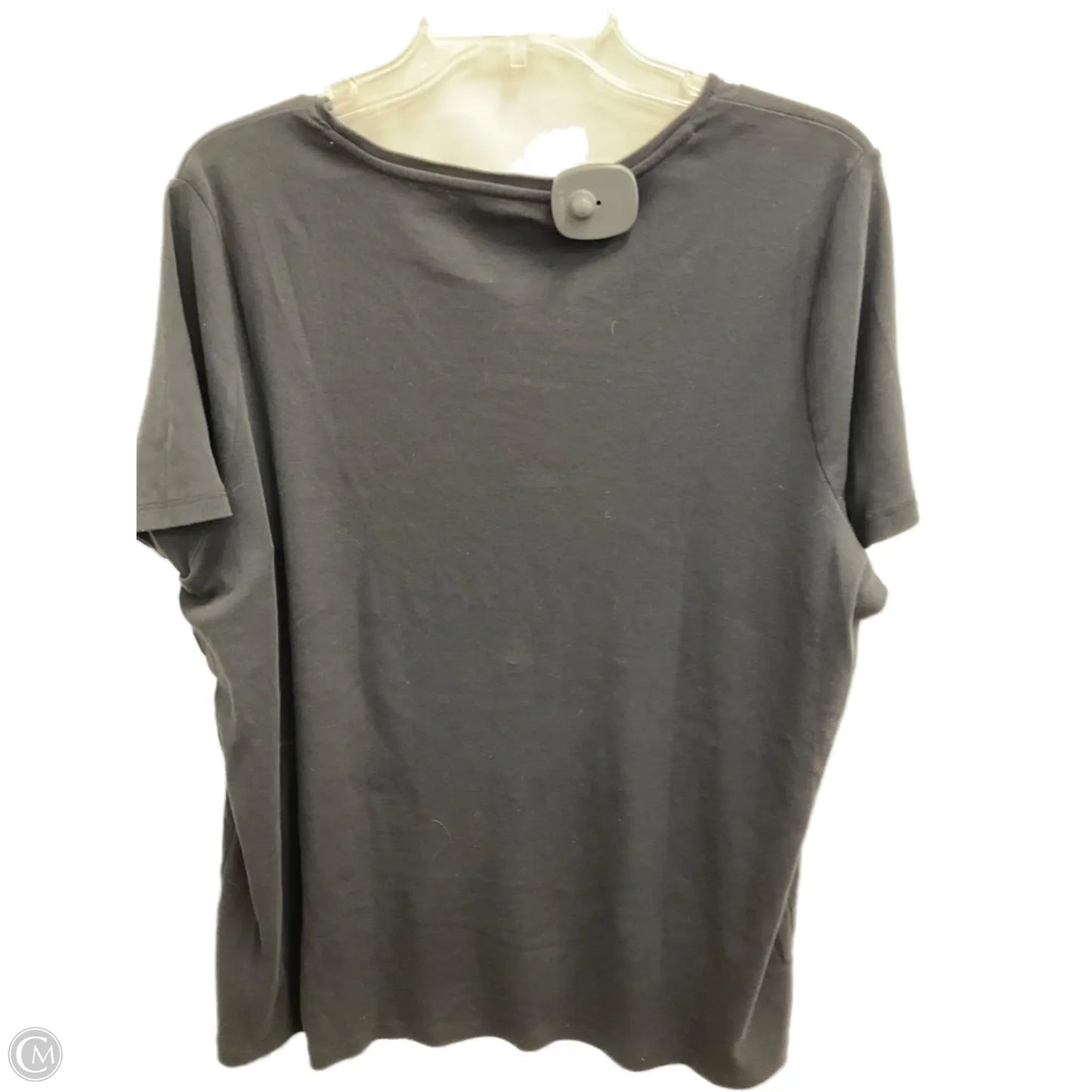 Top Short Sleeve By Talbots In Black, Size: 2x