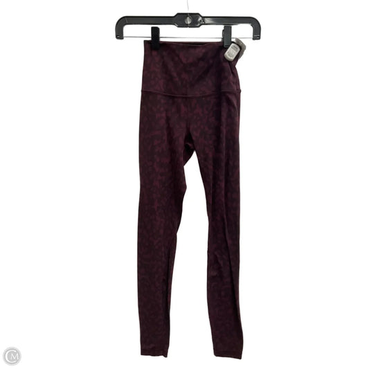 Athletic Leggings By Lululemon In Purple, Size: Xs