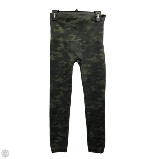 Athletic Leggings By Spanx In Camouflage Print, Size: 1x