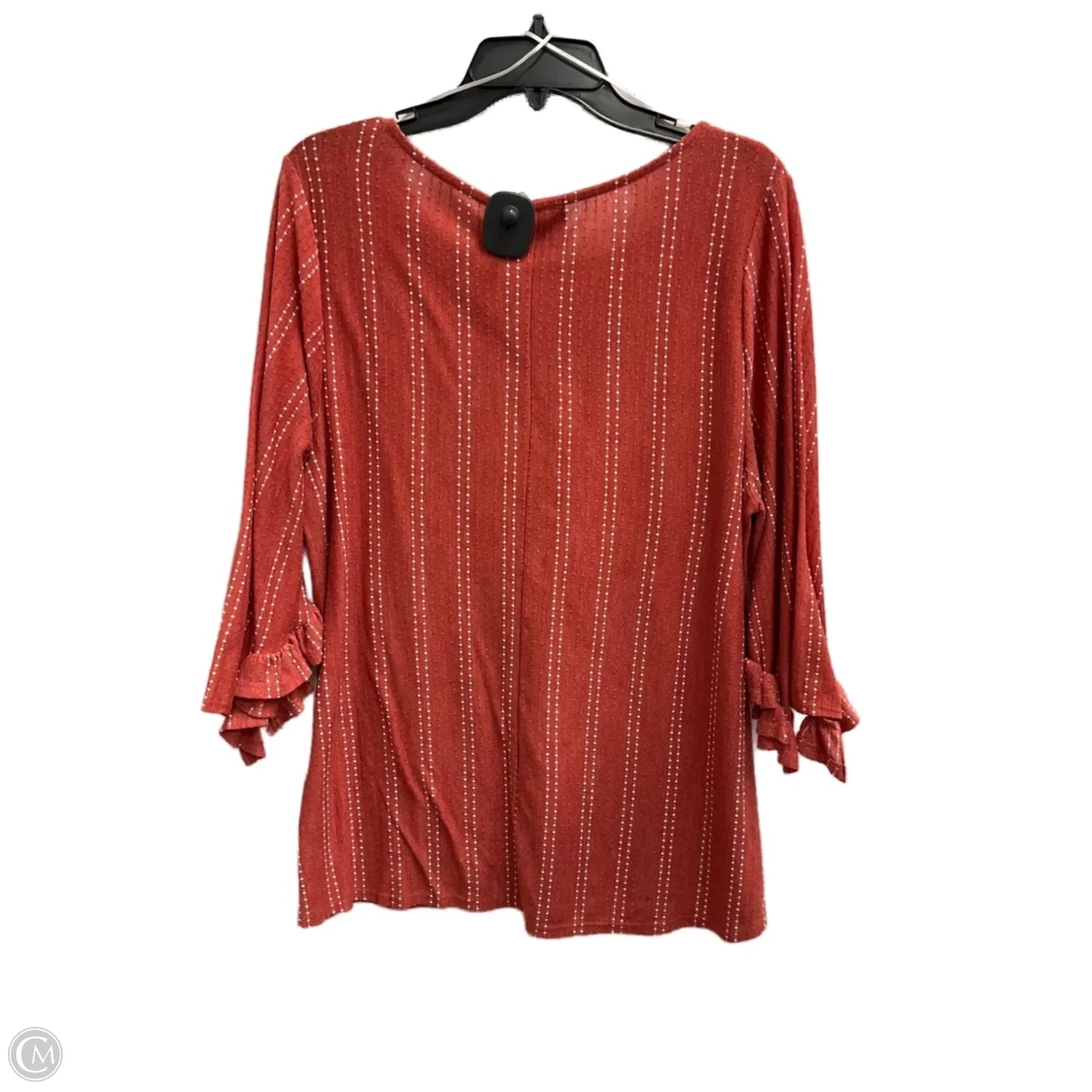 Top Short Sleeve By W5 In Orange, Size: 1x