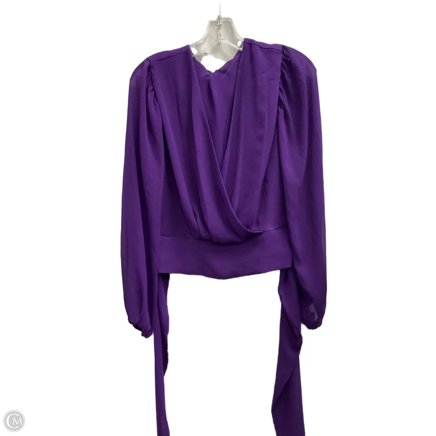 Top Long Sleeve By Express In Purple, Size: M