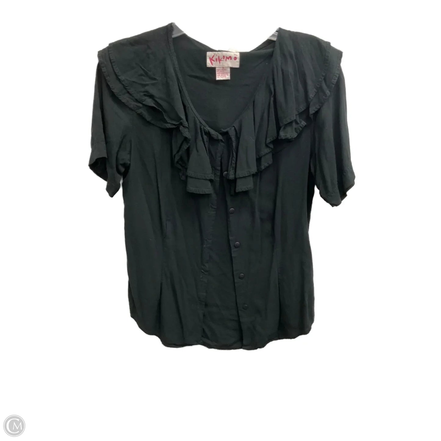 Top Short Sleeve By Clothes Mentor In Black, Size: S