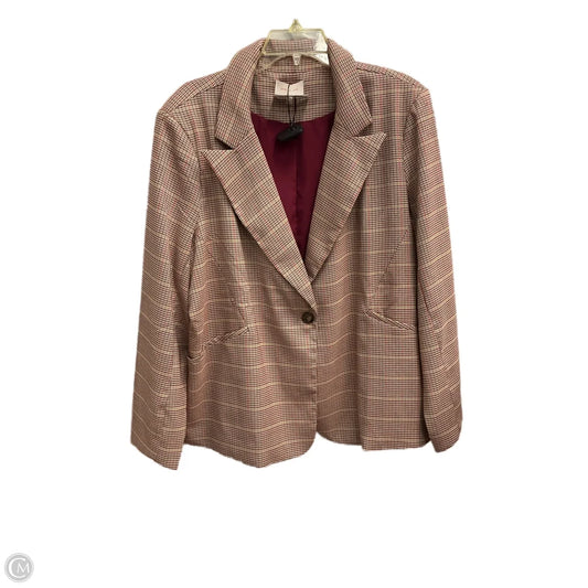 Blazer By Skies Are Blue In Plaid Pattern, Size: Xxl