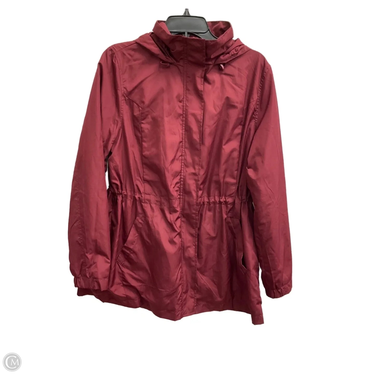 Jacket Windbreaker By A New Day In Maroon, Size: L