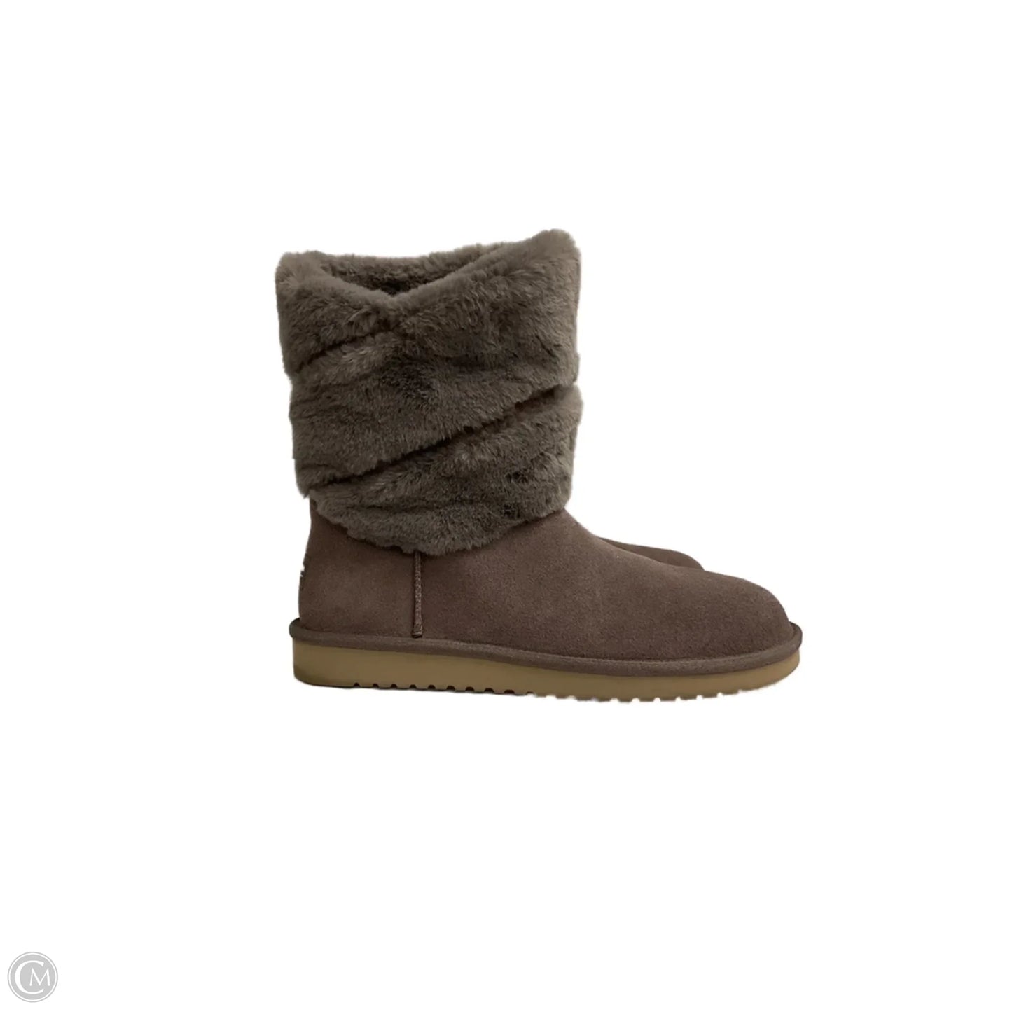 Boots Ankle Flats By Koolaburra By Ugg In Maroon, Size: 10
