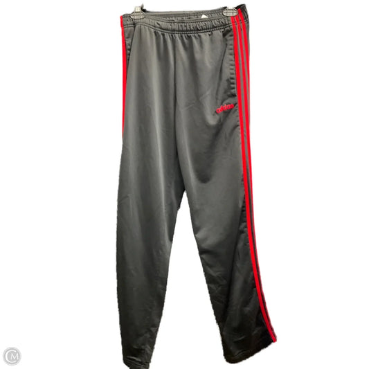 Athletic Pants By Adidas In Striped Pattern, Size: M