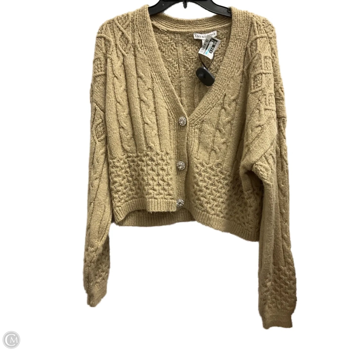 Cardigan By And Now This In Tan, Size: M