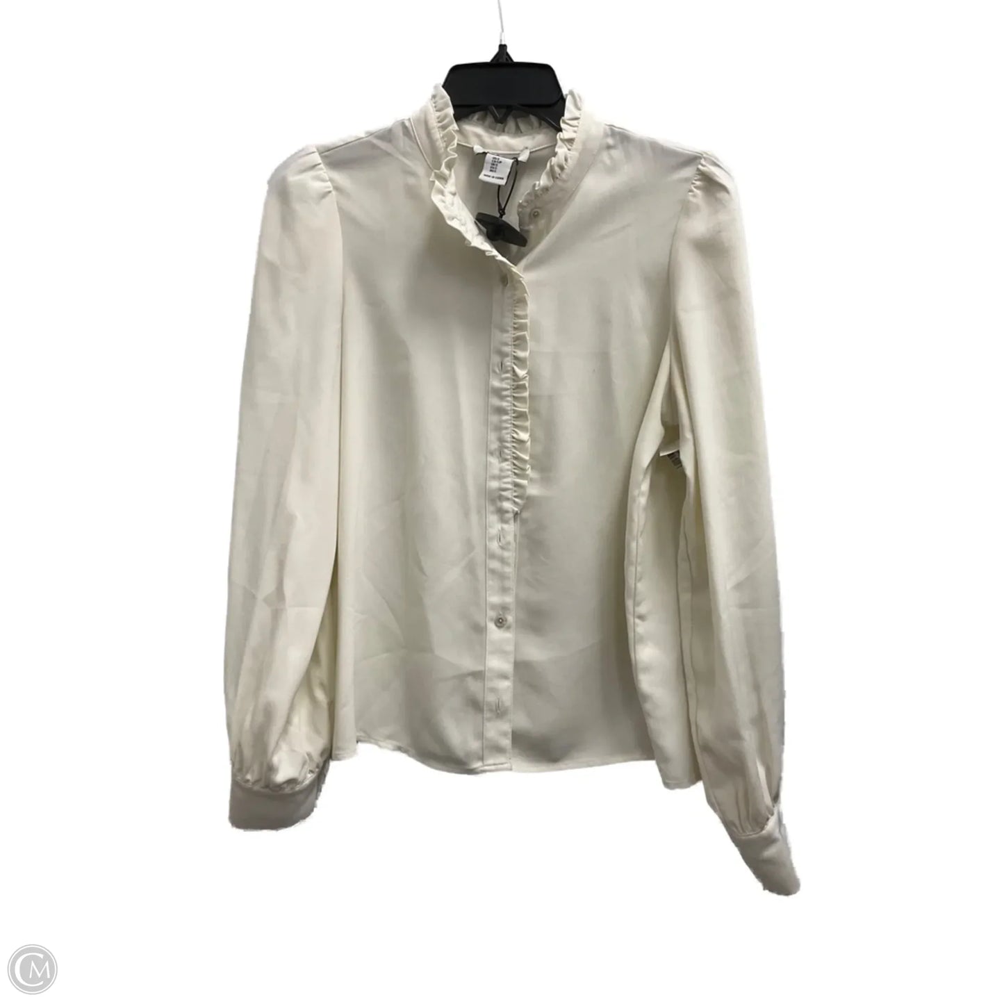 Top Long Sleeve By Rachel Zoe In White, Size: S
