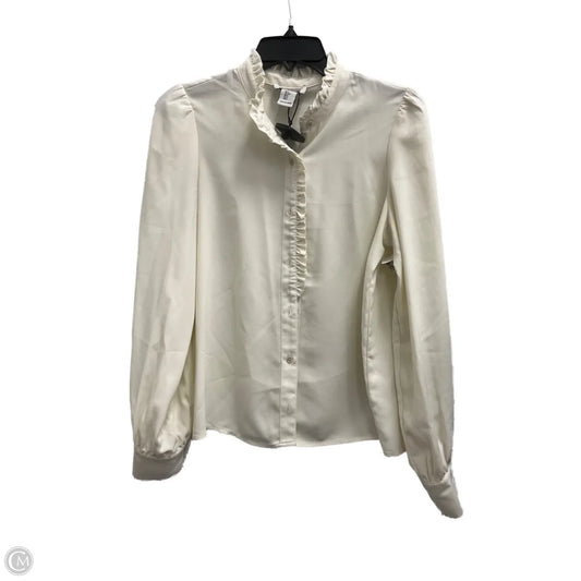 Top Long Sleeve By Rachel Zoe In White, Size: S