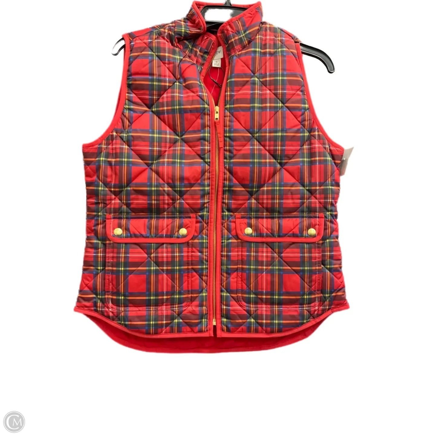 Vest Puffer & Quilted By J. Crew In Red, Size: S