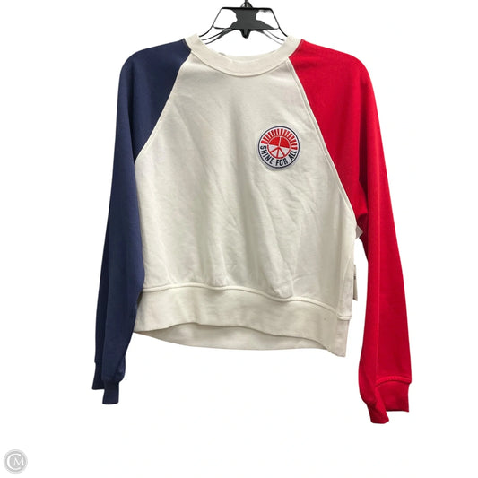 Top Long Sleeve By Old Navy In Blue & Red & White, Size: Xs