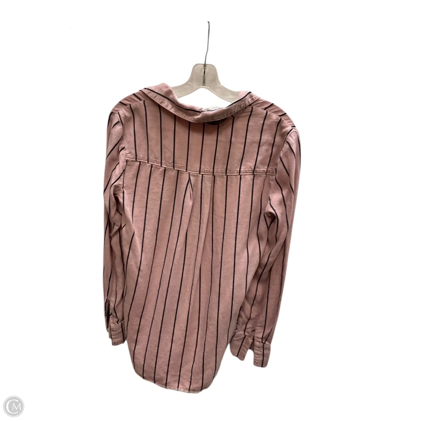 Blouse Long Sleeve By Cloth And Stone In Striped Pattern, Size: S