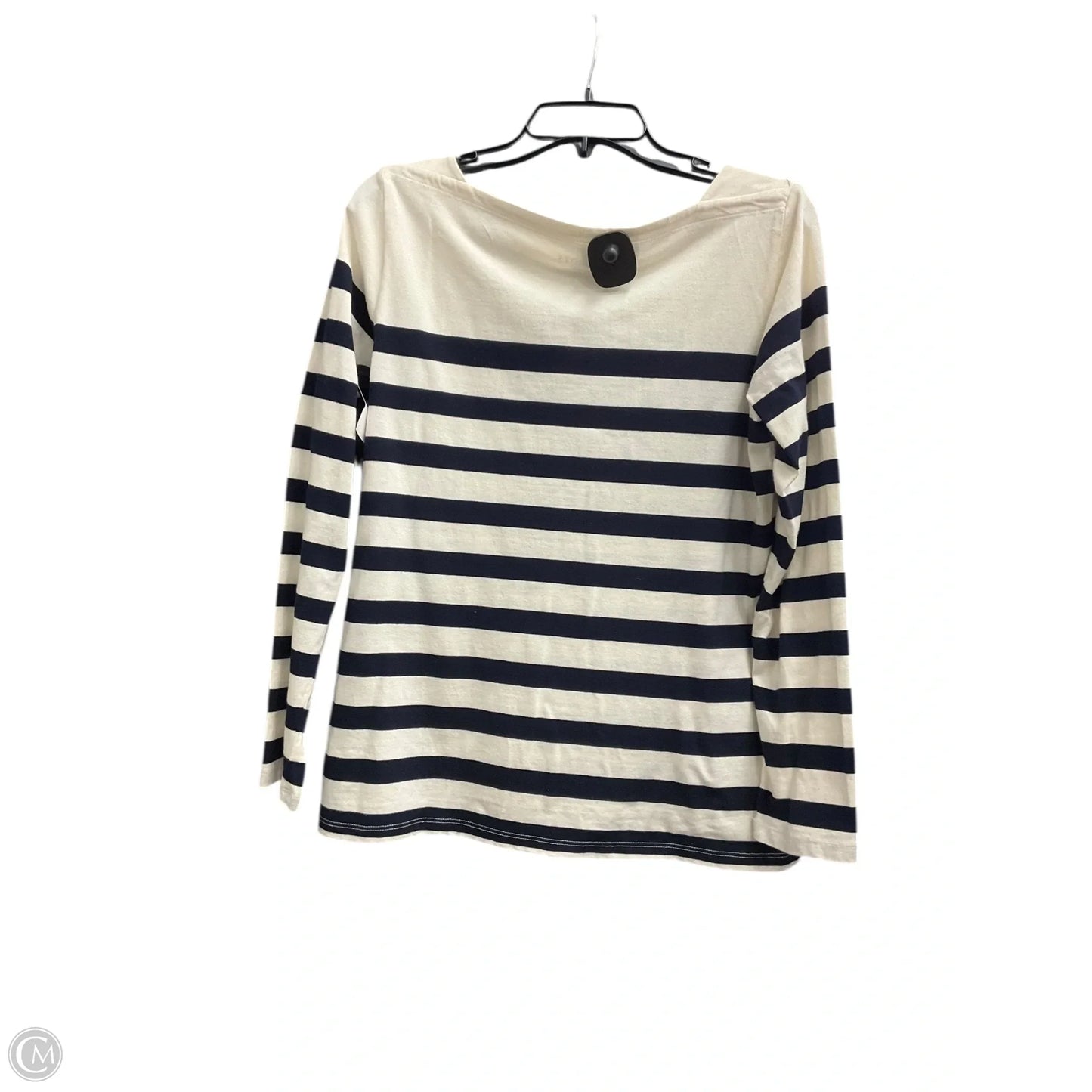 Top Long Sleeve By Talbots In Striped Pattern, Size: M