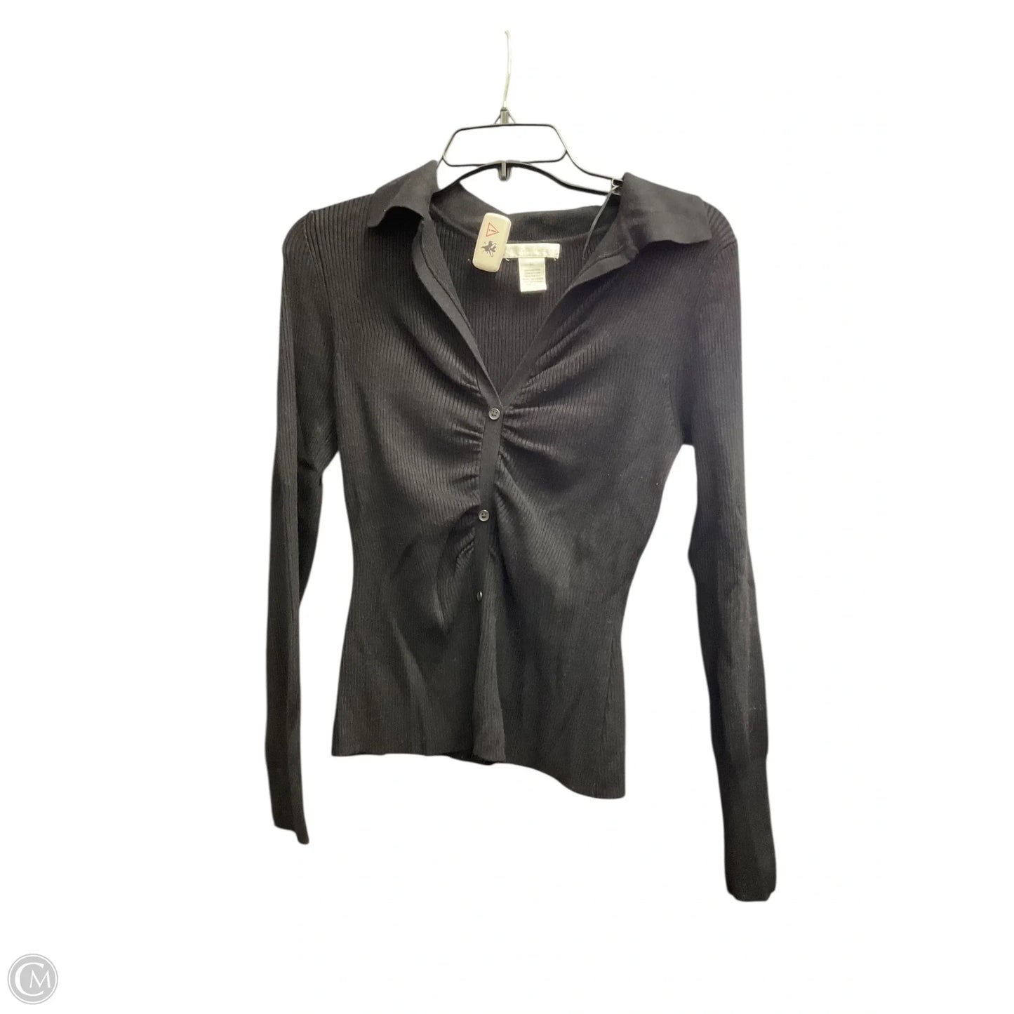 Top Long Sleeve By Design History In Black, Size: M