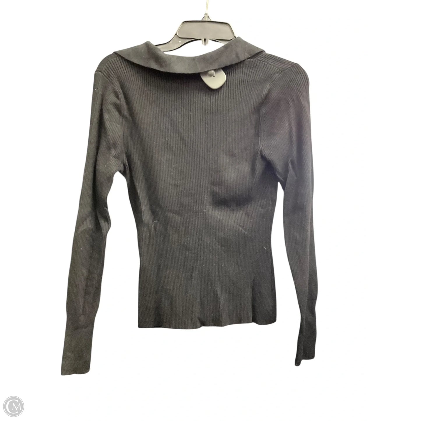 Top Long Sleeve By Design History In Black, Size: M