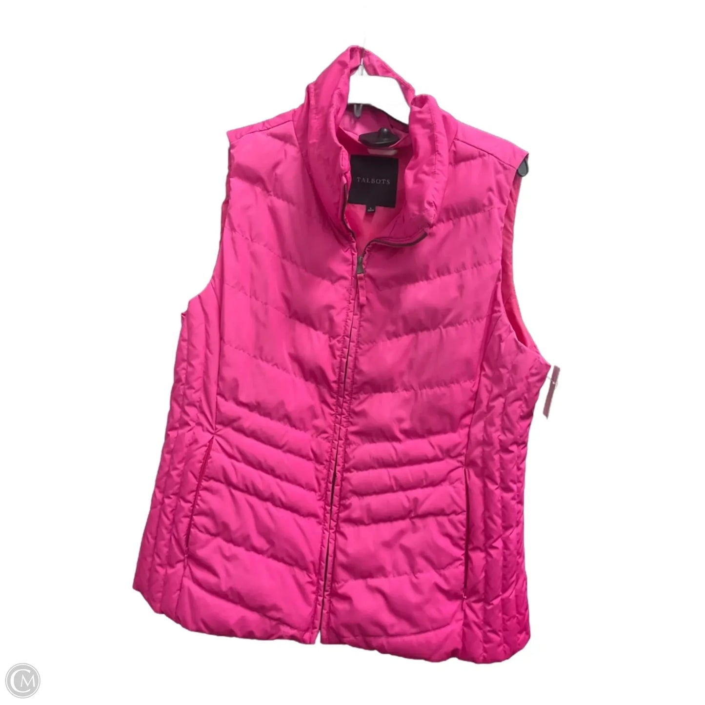 Vest Puffer & Quilted By Talbots In Pink, Size: L