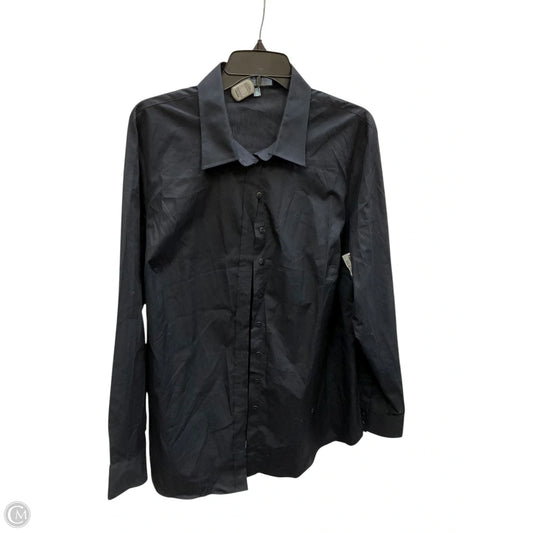 Blouse Long Sleeve By Cmb In Black, Size: 2x