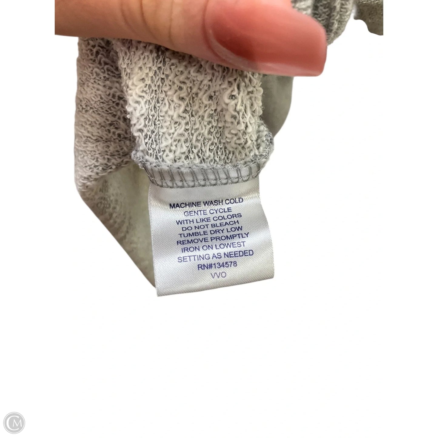 Top Long Sleeve By Vineyard Vines In Grey, Size: Xl