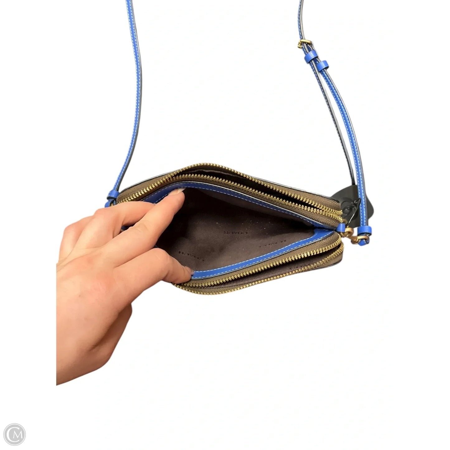 Crossbody Designer By Coach, Size: Small