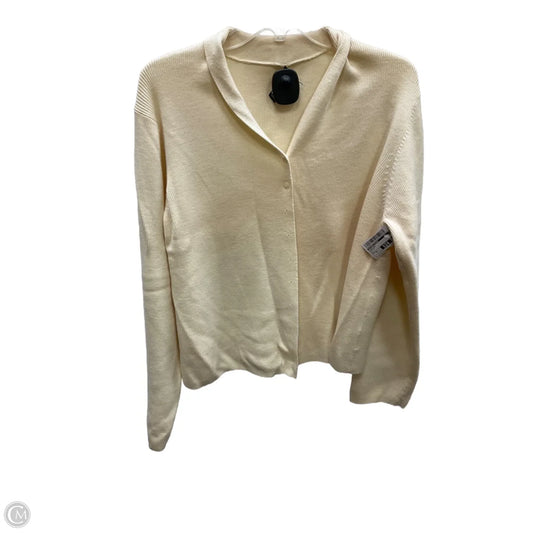 Cardigan By Eileen Fisher In Yellow, Size: Xl